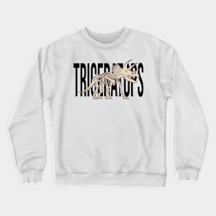 Triceratops Skeleton Dinosaur Crewneck Sweatshirt